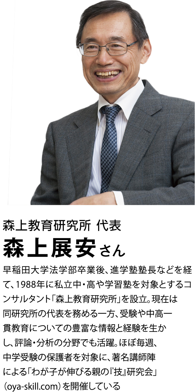 森上教育研究所 代表　森上 展安さん